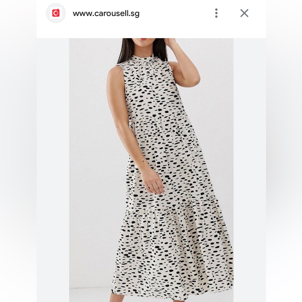ASOS sleeveless maxi dress with cut out back sz 8